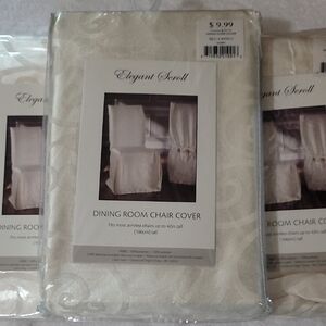 Cream Dining Room Chair Cover